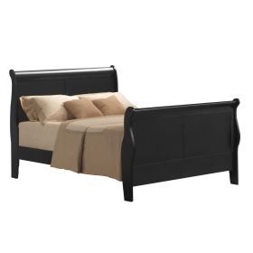 Black Queen Sleigh Bed