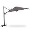 11 FT Cantilever Patio Umbrella, Round Outdoor Offset Umbrella with 360¬∞ Rotation & Tilt Adjustment without Base - Grey