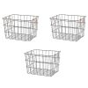 Large Rectangle Wire Orb Baskets, Set of 3