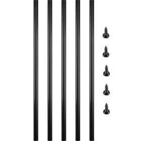 VEVOR Deck Balusters, 51 Pack Metal Deck Spindles, 36"x0.75" Staircase Baluster with Screws, Aluminum Alloy Deck Railing for Wood and Composite Deck,