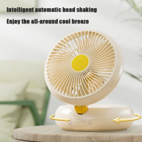 Table Fan, Rechargeable Remote Control Fan With Auto Oscillation 90 Foldable Ultra Quiet 4 Speeds Wind, Portable Air Circulator Fan,Hang Hook, USB Wal