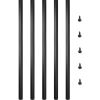 VEVOR Deck Balusters, 101 Pack Metal Deck Spindles, 32"x0.8" Staircase Baluster with Screws, Aluminum Alloy Deck Railing for Wood and Composite Deck,