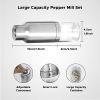 Gravity Electric Salt and Pepper Grinder Set - Automatic Pepper or Salt Mill Shaker, Spice Grinder Battery-Operated with Adjustable Coarseness,One Han