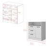 Drawer Dresser Torrey, Bedroom, White