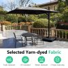 10 FT Cantilever Patio Umbrella with 360¬∞ Rotation & Tilt Adjustment, Square Outdoor Offset Umbrella with Aluminum Pole - Grey