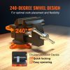 VEVOR 4.5" Bench Vise w/ Anvil 240¬∞Swivel Base Heavy Duty Multipurpose Vise