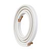 VEVOR 25FT Mini Split Line Set, 1/4" & 3/8" O.D Copper Pipes Tubing and Triple-Layer Insulation, for Mini Split Air Conditioning Refrigerant or Heatin