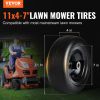 VEVOR Lawn Mower Tires with Rim, 11x4-7" Tubeless Tractor Tires, 2-Pack Tire and Wheel Assemby, Flat-free PU Tire, 3.4" Centered Hub, 3/4" Bushing Siz