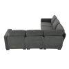 [VIDEO provided][New] 89*89" Oversized Velvet Modern Sectional Sofa,Large L Shaped Upholstered Indoor Furniture with Double Cushions,5 seat Cloud Corn