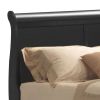 Black Queen Sleigh Bed