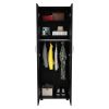 Slim Armoire Barkley, Bedroom, Black