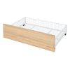 Twin Size Metal House Bed with Two Drawers, White