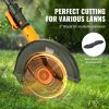 VEVOR Lawn Edger, 20 V Battery Powered Cordless Edger, 9-inch Blade Edger Lawn Tool with 3-Position Blade Depth, Battery and Charger Included, for Law