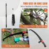 VEVOR Manual Pole Saw, 4.9-20 ft Extendable Tree Pruner, Sharp Steel Blade for High Branches Trimming, with Lightweight Aluminum Alloy Handle and a Ch