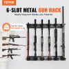 VEVOR Gun Rack, Indoor Gun Rack Wall Mount, 6-Slot Vertical Rifle Shotgun Gun Rack, 180 lb Heavy Duty Metal Wall Gun Rack Display Stand with Soft Padd