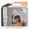 VEVOR Shower Panel System, 6 Shower Modes, LED & Display Shower Panel Tower, Rainfall, Waterfall, 4 Body Massage Jets, Tub Spout, Handheld Shower Head