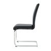 Modern Dining Chairs with Faux Leather Padded Seat Dining Living Room Chairs Upholstered Chair with Chrome Metal Legs Design for Kitchen, Living, Bedr