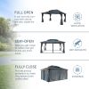 Big size Wooden Legs Gazebos-Double Roof Sunshade- kk outdoor