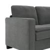 [VIDEO provided][New] 89*89" Oversized Velvet Modern Sectional Sofa,Large L Shaped Upholstered Indoor Furniture with Double Cushions,5 seat Cloud Corn