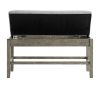 Grayson - Storage Counter Bench - Dark Gray