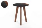 Caspian - Round Accent End Table - Brown