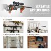 VEVOR Gun Rack Wall Mount, Horizontal Gun Rack and Shotgun Hooks, Single Gun Storage Display Rack For Wall, Gun Holder with Soft Padding holds Rifles,