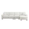 [VIDEO provided] [New] 119*55" Modern Oversized Sectional Sofa,L-shaped Luxury Couch Set with 2 Free pillows,5-seat Chenille Indoor Furniture with Cha