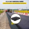 VEVOR Geotextile Fabric, 12.5 x 30 ft 3.5oz Woven PP Driveway Drain Cloth w/ 600lbs Tensile Strength, Heavy Duty Underlayment for Soil Stabilization,