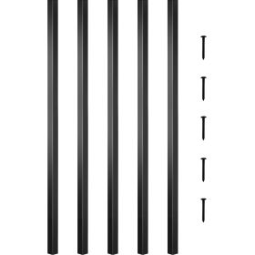 VEVOR Deck Balusters, 101 Pack Metal Deck Spindles, 26"x0.75" Staircase Baluster with Screws, Aluminum Alloy Deck Railing for Wood and Composite Deck, (Length: 26 inch, Quantity: 100 pcs)